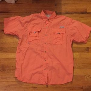 Columbia Bright Peach PFG Bahama II Short Sleeve